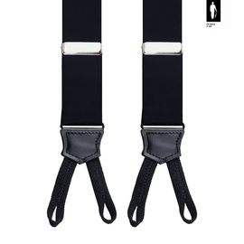 Szelki męskie z jedwabiu Black Tie Essential