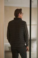 Czarna kamizelka męska zapinana na zamek