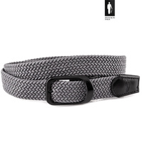 Pleciony pasek męski elastyczny – szary