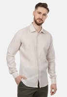 Koszula lniana z wywijanymi rękawami