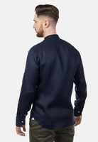 Lniana koszula męska ze stójką