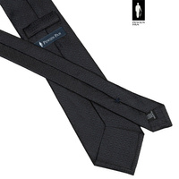 Elegancki czarny krawat z jedwabiu