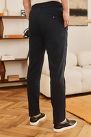 Granatowe spodnie chino wysoki stan