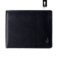 Portfel z bilonówką z ziarnistej skóry RFID