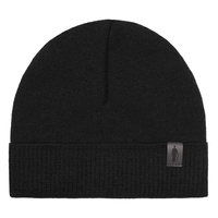 Czapka męska z szarej wełny merino dobrze przylegająca