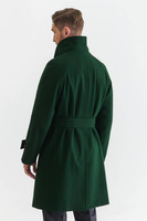 Płaszcz raglanowy City z ciemnozielonego sukna