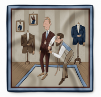 Poszetka jedwabna „Krawiec” – kolekcja Ginące Zawody