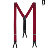 Szelki męskie z jedwabiu Bordeaux Classic