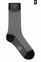 Bawełniane skarpetki męskie czarno-kremowe Pedemeia