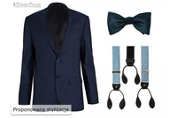 Mucha wiązana - granatowa