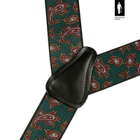 Zielone szelki do spodni zapięcie 2w1