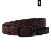 Pleciony pasek męski elastyczny – brązowy