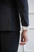 Smoking z kołnierzem szalowym 100% wełna