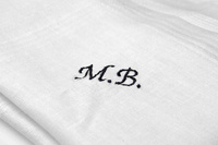 Bawełniane chusteczki męskie w paski i szeroki pasek (kolorystyczny mix) – zestaw 6 sztuk