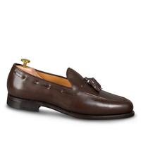 Brązowe mokasyny Goodyear Welted - Tassel Loafers