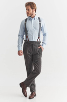 Koszula dobby błękitna w drobny wzór