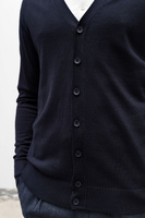 Kardigan męski granatowy na guziki