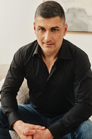 Czarna koszula slim z dodatkiem elastanu