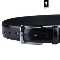 Pasek męski skórzany 3,5 cm kolor czarny