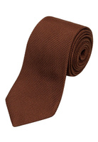 Jasnobrązowy krawat z jedwabnej grenadyny