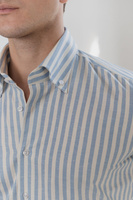 Koszula w niebieskie szerokie paski Button Down