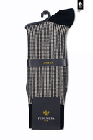 Bawełniane skarpetki męskie czarno-kremowe Pedemeia