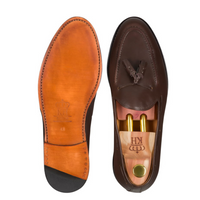 Brązowe mokasyny Goodyear Welted - Tassel Loafers