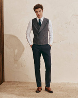 Dwurzędowa kamizelka Prince of Walles z ostrą klapą