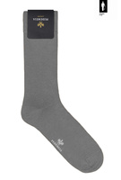 Gładkie szare skarpetki Pedemeia z bawełny organicznej