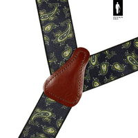 Wzorzyste szelki do spodni zapięcie 2w1