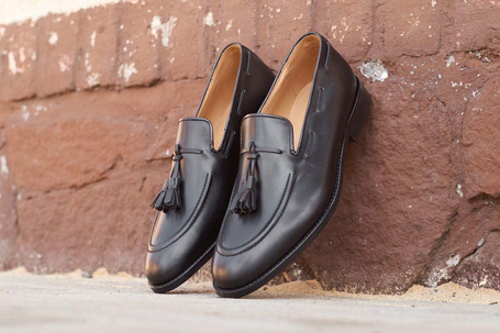 Czarne mokasyny Lord - Tassel Loafers