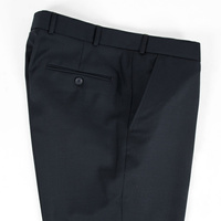 Spodnie garniturowe w kant, granatowa wełna