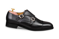 Czarne półbuty monki Goodyear Welted