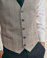 Kamizelka jednorzędowa krata Księcia Walii