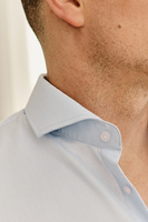 Koszula błękitna z włoskim kołnierzem 100% bawełna