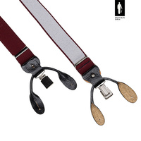 Bordowe szelki z zapięciem 2w1