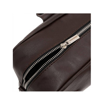 Torba z odpinanym paskiem ciemnobrązowa