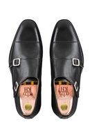 Czarne półbuty monki Goodyear Welted