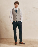 Kamizelka jednorzędowa krata Księcia Walii