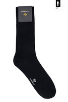 Czarne skarpetki Pedemeia 98% Bawełna Fil D'Écosse