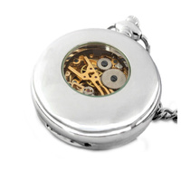 Zegarek Elegancja w drewnie III, srebrny Black Dial