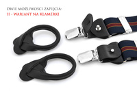 Kolorowe szelki do spodni zapięcie 2w1