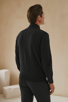 Granatowa kamizelka swetrowa z dekoltem V