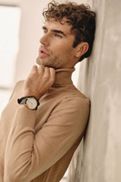 Beżowy golf męski 100% bawełna