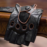 Samochodowe rękawiczki męskie bez palców