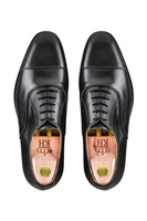 Czarne półbuty oxford Goodyear welted