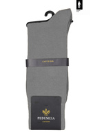 Gładkie szare skarpetki Pedemeia z bawełny organicznej