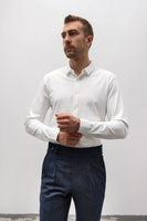 Koszula męska biała z elastycznego materiału