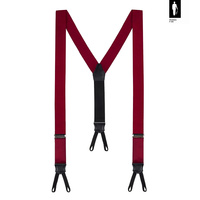 Szelki męskie z jedwabiu Bordeaux Classic