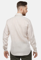 Koszula lniana z wywijanymi rękawami